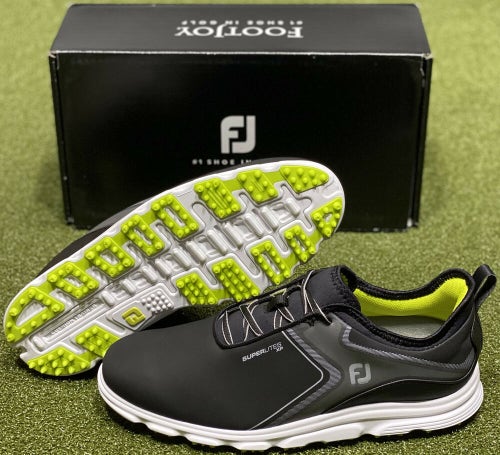 FootJoy Superlites XP Golf Shoes 58075 Black 7.5 Medium (D) New in Box #83471