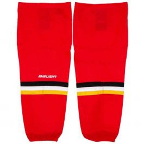 NWT Bauer 800 Series Youth Hockey Socks Ottawa Senators Red, Black Gold L/XL