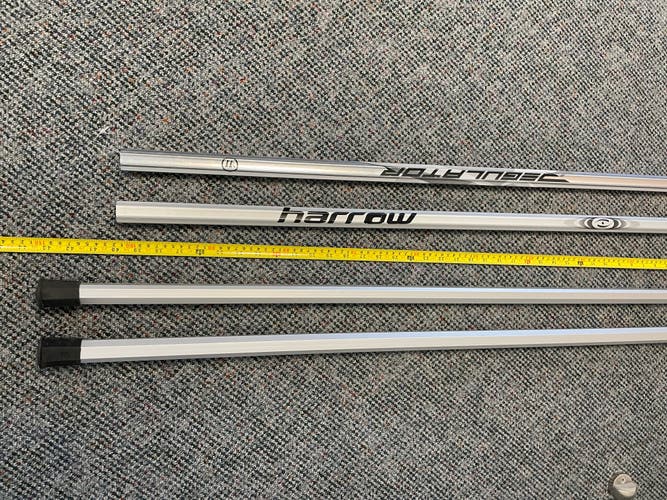 New Lacrosse Shaft Bundle of 4 (2 STX, 1 Harrow, 1 Warrior)