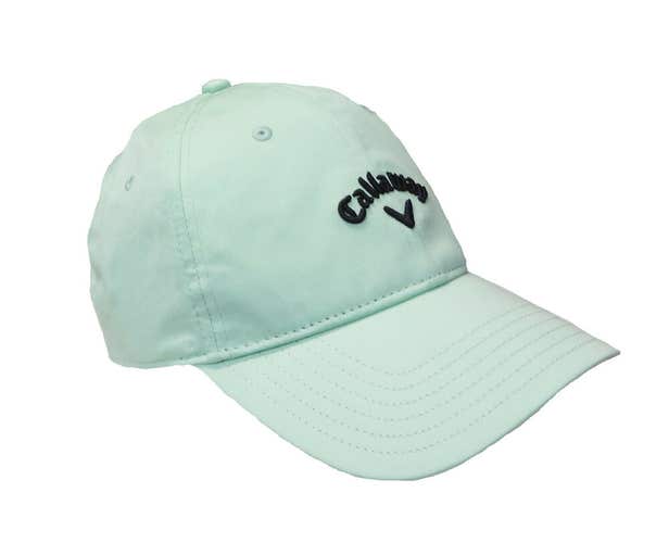 NEW 2022 Callaway Golf Heritage Twill Mint Green/Black Adjustable Golf Hat/Cap