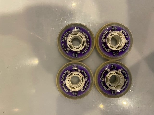 Sold in sets of 4 Labeda Fuzion X-Soft 80 mm Mini bearing Hockey Wheel 