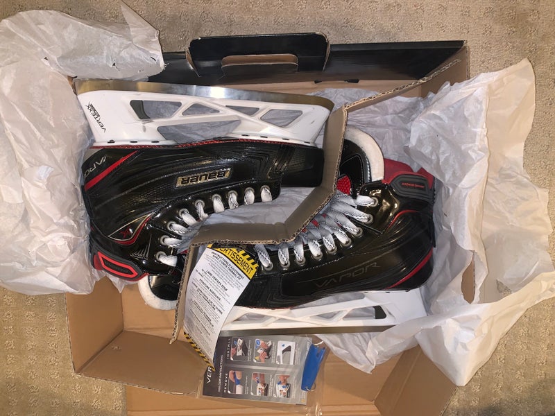 Senior Bauer Vapor 1X Pro Goalie Skates Size 9 D NEW STEEL