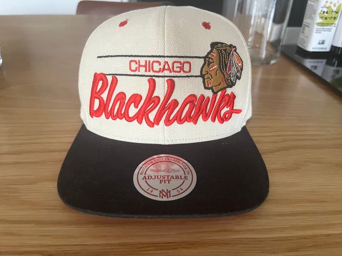 Chicago Blackhawks Mitchell & Ness Throwback Hat