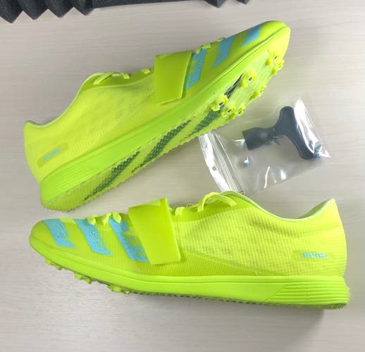 Adidas Adizero Triple Jump Track & Field Shoes FW2242 Men's size 11.5 Solar Yellow
