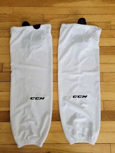 White Senior New XL CCM Socks