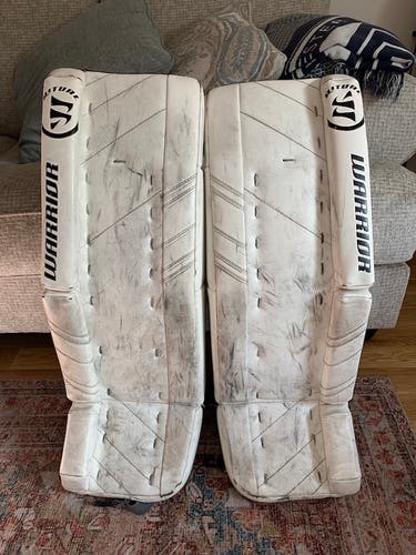 Used 31" Warrior Ritual G3 Pro Goalie Leg Pads Pro Stock