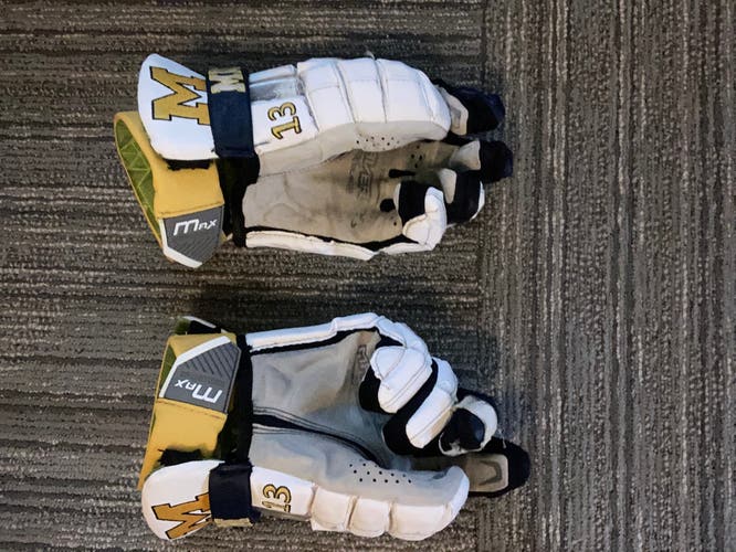 Used Player's Maverik 13" Lacrosse Gloves