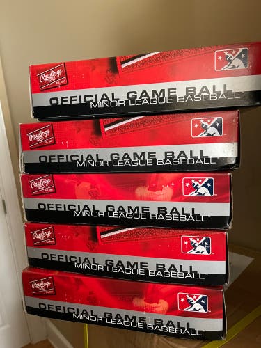 New Rawlings 12 Pack (1 Dozen) Official Minor League Baseballs