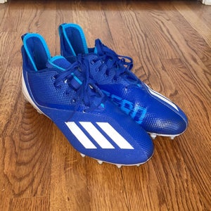 Blue Adult Men's Used Size 11.5 (Women's 12.5) Adidas Cleats