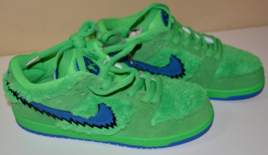 Grateful Dead Dunk Green Low Shoes NEW W/Damaged Box - Men's Size 11 (W 12.5) READ Listing!