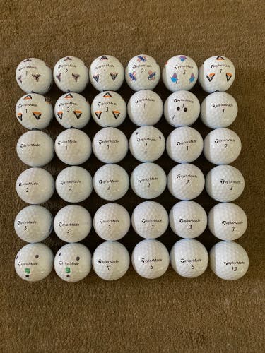 Used TaylorMade 36 Pack (3 Dozen) TP5 Balls