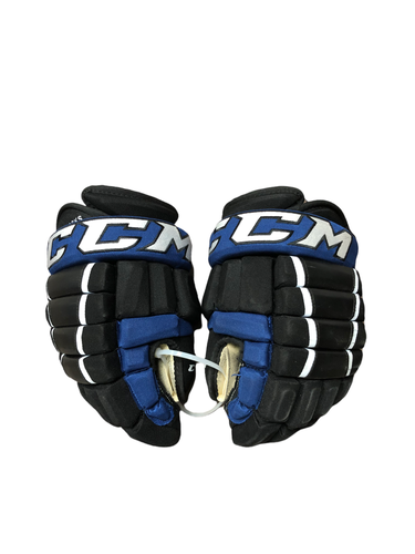 CCM HG4PC Ontario Tech Ridgebacks 14" Black/Blue/White Pro Stock Gloves