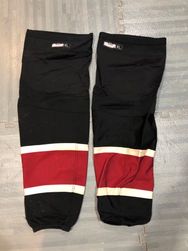 Arizona coyotes Old Alternate Black Used XL Reebok Pro Stock Reebok Edge Socks