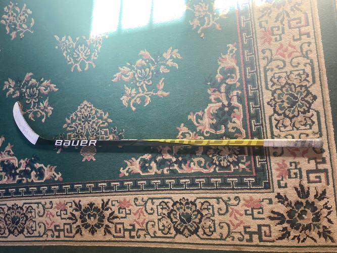 Intermediate Used Left Hand Bauer Supreme UltraSonic Hockey Stick Toe Pattern