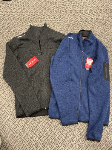 CCM Adult Small full zip 2-pack polar fleece