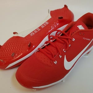 New Nike Air Clipper Flywire Men Baseball Cleat Clipper '17 - Red Size 13.5 - (2)