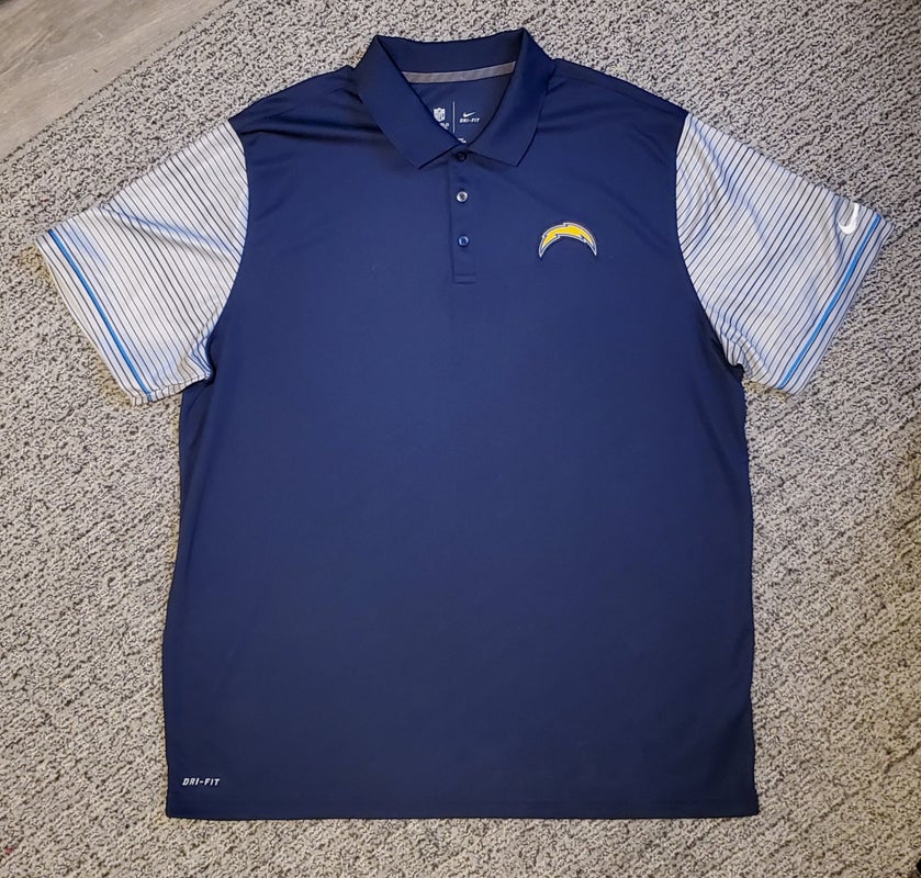 Los Angeles Chargers Nike NFL on Field Apparel Dri-Fit Polo Women's used Light Blue S XL