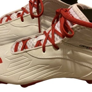 New W/O Box Under Armour Mid-Top Football Cleats Detachable Spikes White 13.5