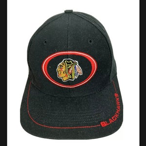 Vintage 90s Lee Sports NHL Chicago Blackhawks Hockey Snapback Hat - Nutmeg Hills