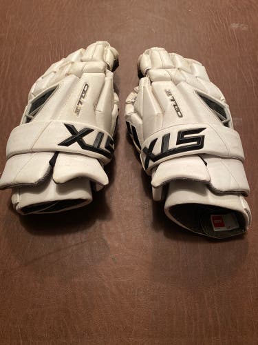 Used Player's STX  Cell IV Lacrosse Gloves