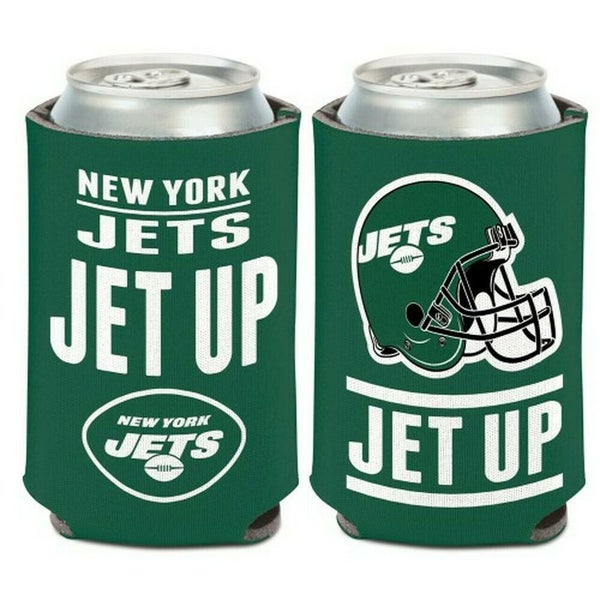 New York Jets Can Cooler Slogan Design 12oz Collapsible Koozie