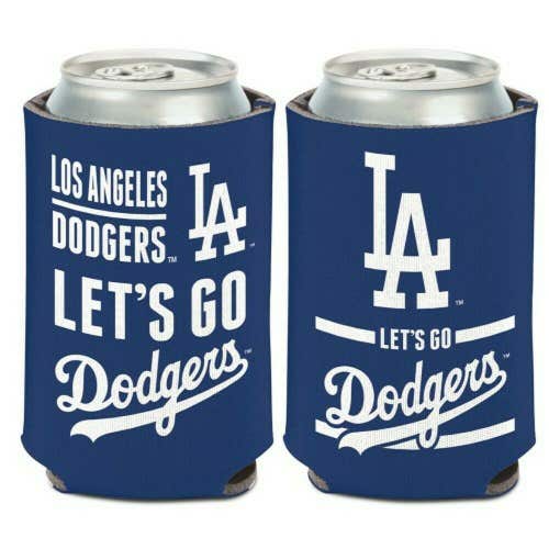 Los Angeles Dodgers Can Cooler Slogan Design 12oz Collapsible MLB Koozie