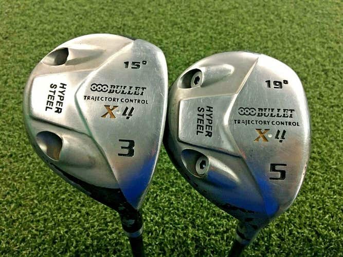 Bullet X-4 Control 3 and 5 Wood Set 15* and 19* / RH / Regular Graphite / mm4256