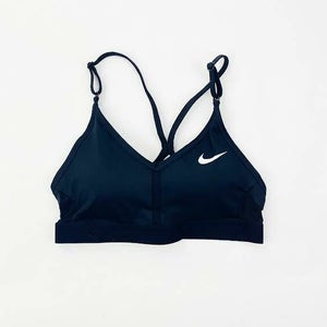 Nike Team Indy V-Neck Sports Bra Women's Small Black DJ8523