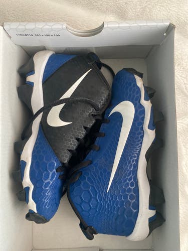 Blue Used Youth Molded Cleats Nike Force trout 5 pro keystone BG