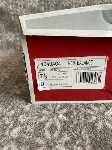 Gray New Adult Men's Size 7.5 (Women's 8.5) Metal New Balance Low Cut