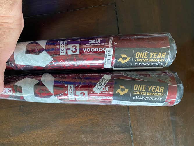 New BBCOR Certified 2022 DeMarini Alloy Voodoo One Balanced Bat (-3) 30 oz 33"