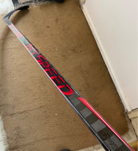 CCM Jetspeed FT4 Pro Hockey Stick, Senior, Left, 75 Flex, P28, Tyson Jost Pro Stock