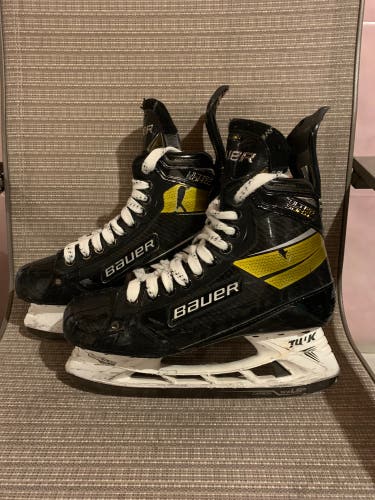 Bauer Supreme UltraSonic Ice Hockey Skates Size 9.5 Fit 2 Senior