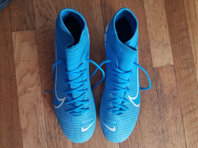 Blue Used Men's Size 10 (Women's 11) Molded Cleats Nike Mercurial Superfly Cleats