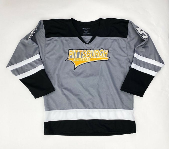 Pittsburgh Penguins All-Stars Faceoff Hockey Jersey Men's L Gray Gold 226000