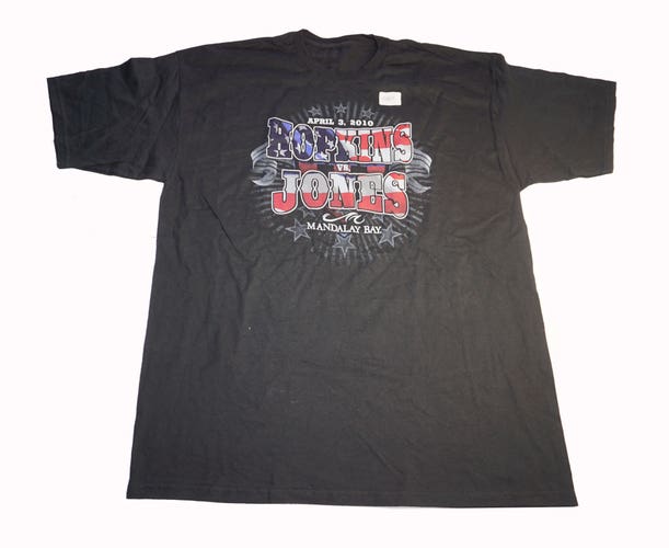 Hopkins vs Jones Tee Boxing Event - April 3, 2010 Mandalay Bay Black Shirt XL