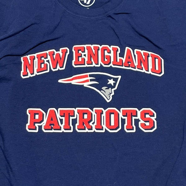 New England Patriots T Shirt Adult M White NFL Football 47 Brand Retro