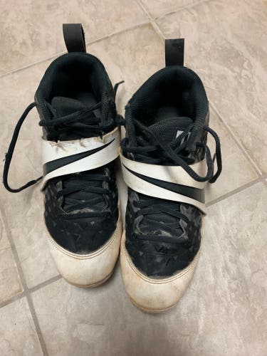 White New Molded Cleats Nike Trout Mens 6.5