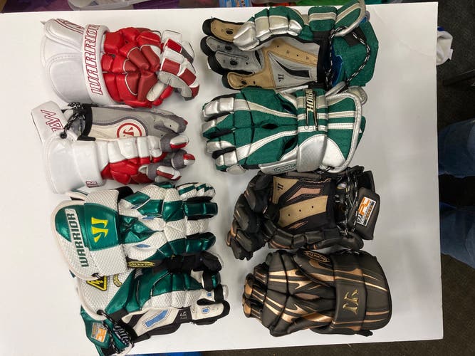 BUNDLE- 4 Pair New Warrior 13" Lacrosse Gloves