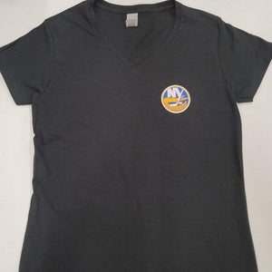 20331 Womens NEW YORK ISLANDERS V-Neck Hockey Jersey Shirt BLACK All Sizes