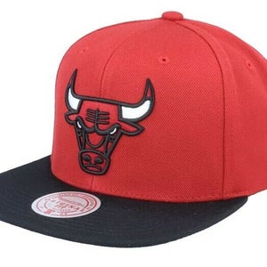 Chicago Bulls Mitchell & Ness NBA Snapback Hat 2Tone Hardwood Classics Cap