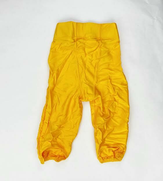 RUSSELL ATHLETIC YOUTH FOOTBALL PANTS SIZES MEDIUM & LARGE GOLD BRAND NEW 