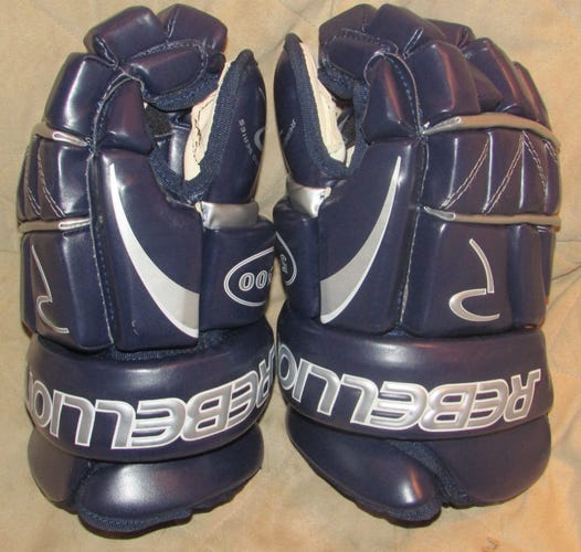 New 12.5" Rebellion 5500 Junior ice hockey gloves Navy