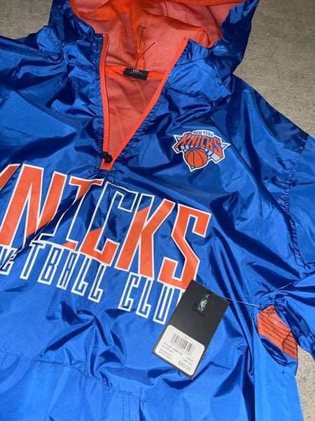 New York Knicks Hooded Windbreaker Jacket Size X-Large