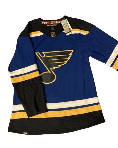 NWT Adidas Aeroready Authentic St. Louis Blues Home Jersey Size 50