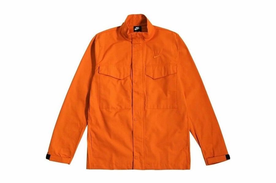 Nike Men`s Sportswear M65 Jacket M Orange CZ9922
