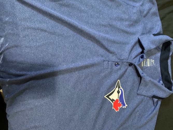 Toronto Blue Jays Nike Dri-fit Golf Shirt Mens L