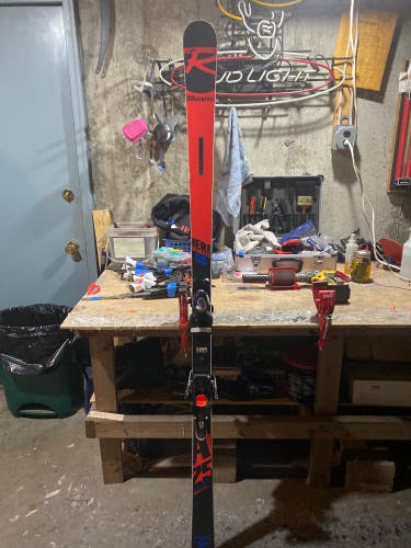 Used 2019 Racing With Bindings Max Din 15 Hero Athlete GS Skis
