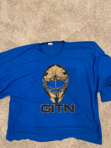 Blue Used Goalie Cut Vaughn Jersey