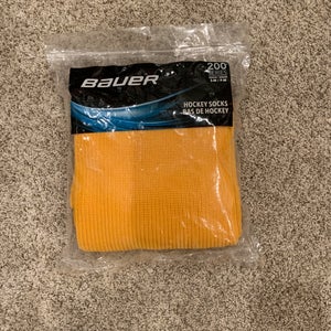 Yellow Bauer Hockey Socks